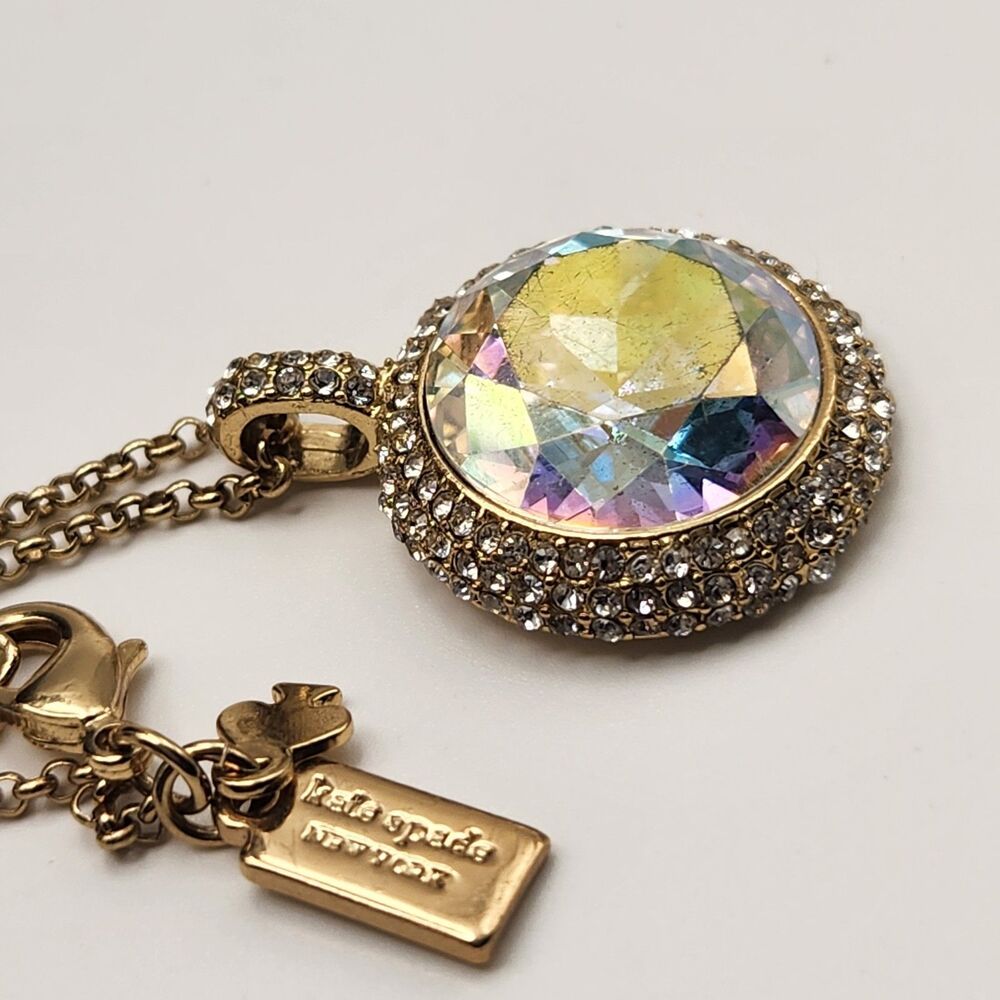 Kate Spade New York Absolute Sparkle Aurora Borealis Crystal Gold Tone Necklace